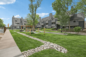 Landscaped courtyard
